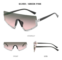 Gafas Anteojos De Sol Retro Vintage Grande Moderno Hype Trap on internet