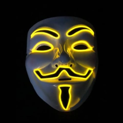 Mascara Anonymous Led Nocturna Halloween Disfraz Hype - tienda online