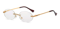Gafas Anteojos Sol Ovalado Retro Vintage Trap Sin Marco Nº74 on internet