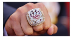 Anillo Dije con Cadena Kansas Chiefs' Super Bowl Lvii Mahomes C/tapa