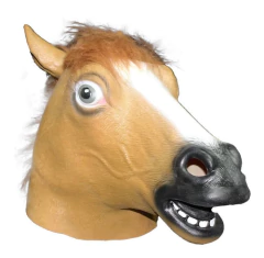 Mascara De Latex Caballo Marron Importadas