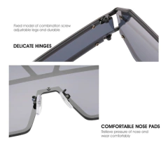 Gafas Anteojos Sol Grandes Hexagonal Modernas 5319 - comprar online