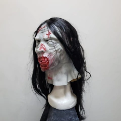 Mascara De Latex Zombie Con Pelo Disfraz Halloween Importada - KITCH TECH
