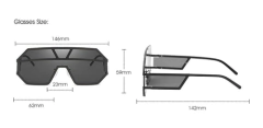 Gafas Anteojos Sol Grandes Hexagonal Modernas 5319 en internet