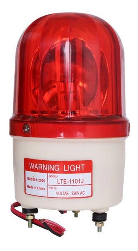 Sirena Rotativa Giratoria Roja Ac220v Auto Camioneta Warning