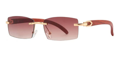 Anteojos Gafas Sol Sin Marco Madera Vintage Retro Nº100 - online store