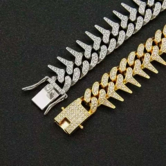 Imagen de Cadena Cubana Piedra Strass Thorns 18 Inches Nº2