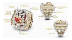 Anillo Dije con Cadena Kansas Chiefs' Super Bowl Lvii Mahomes C/tapa - comprar online