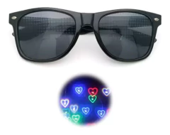Anteojos Lentes Sol Efecto Corazón Difracción Luz 150 - comprar online