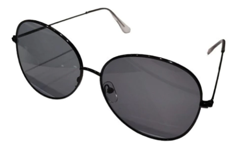 Anteojos Lentes Sol Ovalado Metal Rock & Roll Aviador Nº155