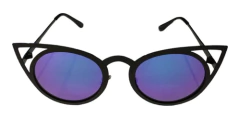 Anteojos Sol Lentes Pin Up Cat Eye Gato Espejo Metal N°209 - tienda online
