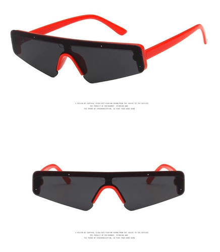 Anteojos Gafas De Sol Rectangulares Modernos Retro Vintage 7