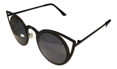 Imagen de Anteojos Sol Lentes Pin Up Cat Eye Gato Espejo Metal N°209