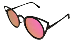 Anteojos Sol Lentes Pin Up Cat Eye Gato Espejo Metal N°209 - KITCH TECH