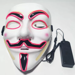 Mascara Anonymous Led Nocturna Halloween Disfraz Hype en internet