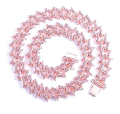 Imagen de Cadena Cubana Piedra Strass Thorns 24 Inches Nº5