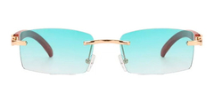 Image of Anteojos Gafas Sol Sin Marco Madera Vintage Retro Nº100