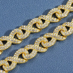 Pulsera Cubana Piedra Strass Infinito - 8 Inches Nº1 P en internet