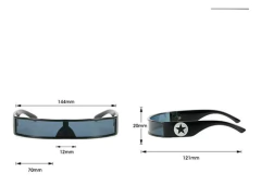 Anteojos De Sol New Futurista Visor Espejo Colores 86 - comprar online