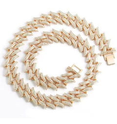 Cadena Cubana Piedra Strass Thorns 24 Inches Nº5