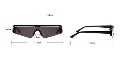 Anteojos Gafas Sol Rectangulares Modernos Vintage Retro 90