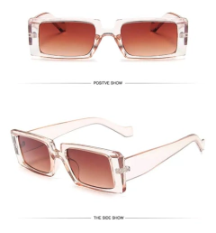 Anteojos Lentes Sol Hype Retro Vintage Rectangular Trap Rap - comprar online