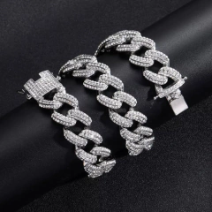 Cadena Cubana Rhinestone Beans Claw 24 Inches Nº12 on internet