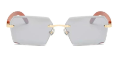 Anteojos Gafas Sol Sin Marco Madera Vintage Retro 97 - comprar online