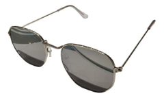 Anteojos Lentes Sol Ovalado Metal Rock & Roll Espejado Nº156 - comprar online