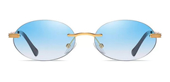 Image of Gafas Anteojos Sol Ovalado Retro Vintage Trap Sin Marco Nº74