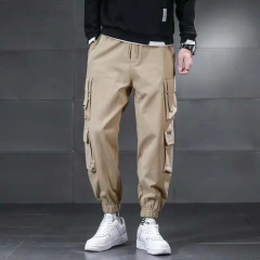 Pantalon Cargo Techwear Beige Ajustable Disout G04 Niños - comprar online