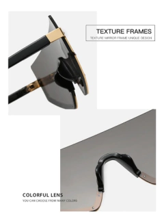 Gafas Anteojos De Sol Retro Vintage Grande Moderno Hype Trap - KITCH TECH