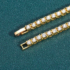 Pulsera Tennis Piedra Strass Dorada Plateada Trap 67 Drip - KITCH TECH