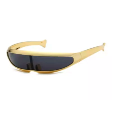 Anteojos Futuristas Dorado Y Plateado (quavo) Ciclope Nº85