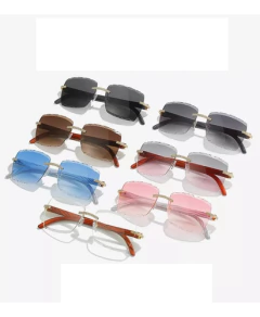 Gafas Sol Con Patas De Madera, Retro Con Borde Diamante N 82 - comprar online