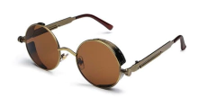 Anteojos Lentes Sol Circulares Steampunk Retro Vintage N 125 - tienda online
