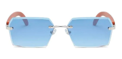 Anteojos Gafas Sol Sin Marco Madera Vintage Retro 97 - tienda online