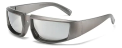 Anteojos Sol Steampunk Rectangular Hendidura Vintage 261 - tienda online