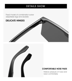 Gafas Anteojos Tuli De Sol Retro Vintange Rap Trap Grandes 9757 - comprar online
