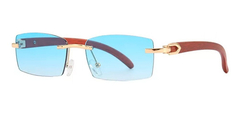 Anteojos Gafas Sol Sin Marco Madera Vintage Retro Nº100 - online store
