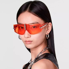 Anteojos Sol Futuristas Envolvente Grandes Curvo Vintage 80 - comprar online