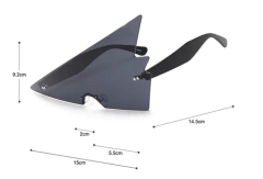 Anteojos Gafas Sol Vintage Retro Grandes Triangulares 1348 - comprar online