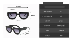 Gafas Anteojos De Sol Vintange Ovalados Trap 4519 - comprar online