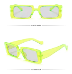 Imagen de Anteojos Lentes Sol Hype Retro Vintage Rectangular Trap Rap