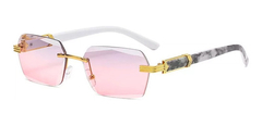 Image of Anteojos Lentes Sol Hexagonal Sin Marco Retro Vintage Nº91