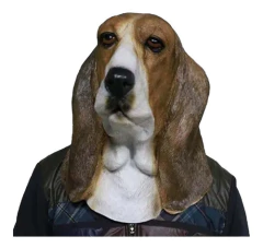 Mascara De Latex Perro Basset Hound O Batata Importadas.