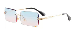 Anteojos Lentes Sol Rectangular Biselado Retro Vintage Nº92 - KITCH TECH