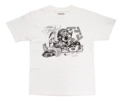 Remera Tribal Gear Mouse Clown White Original (con Detalles)