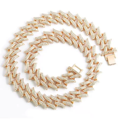 Cadena Cubana Piedra Strass Thorns 18 Inches Nº5