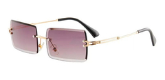 Anteojos Lentes Sol Rectangular Biselado Retro Vintage Nº92 on internet